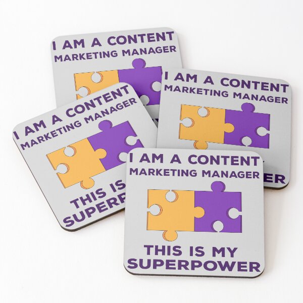 Item preview, I am a content marketing manager this is my superpower, dark text,  funny marketer job superpower, content marketing manager superpower designed and sold by SGS-.