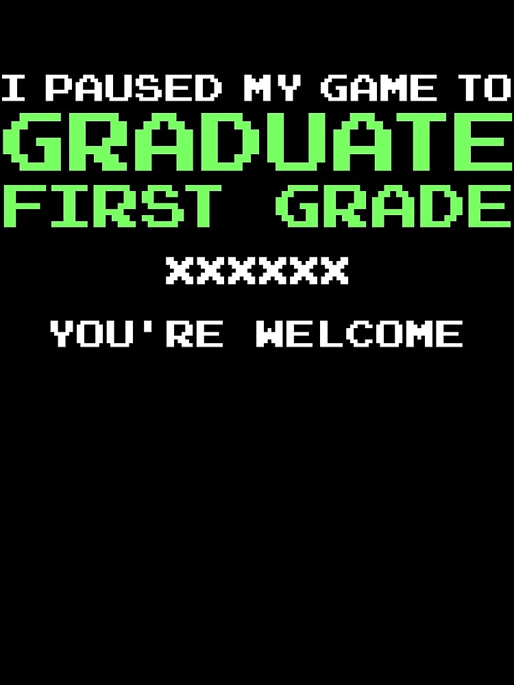Thumbnail 3 von 3, Tuch, I Paused My Game To Graduate Gamer Graduation First Grade Gear designt und verkauft von DynamicDesign.