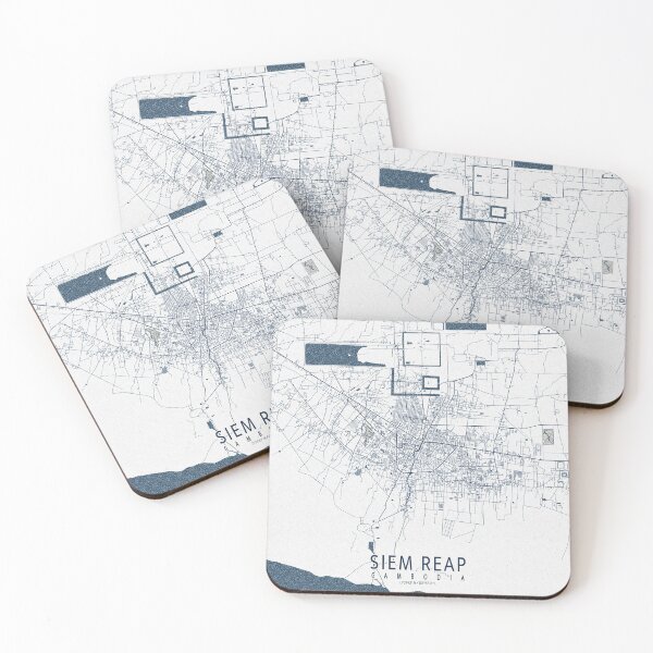 Item preview, Siem Reap City Map of Cambodia - Coastal designed and sold by deMAP.