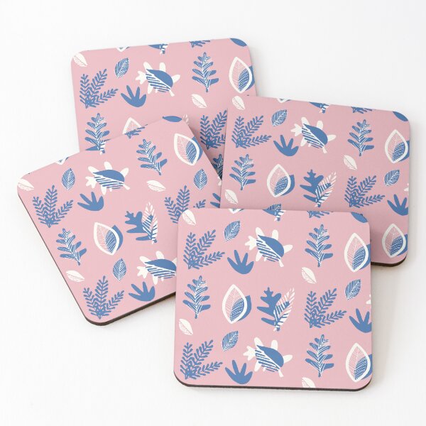 Item preview, Light pink floral leaf pattern  designed and sold by DemonicGloom.
