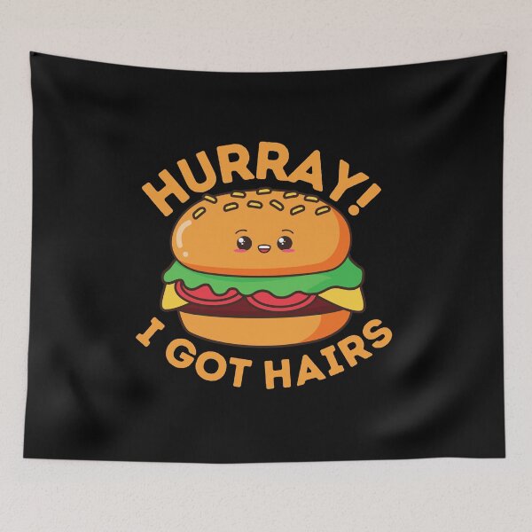 Item preview, Burger with Hair Funny food designed and sold by justbejoker.