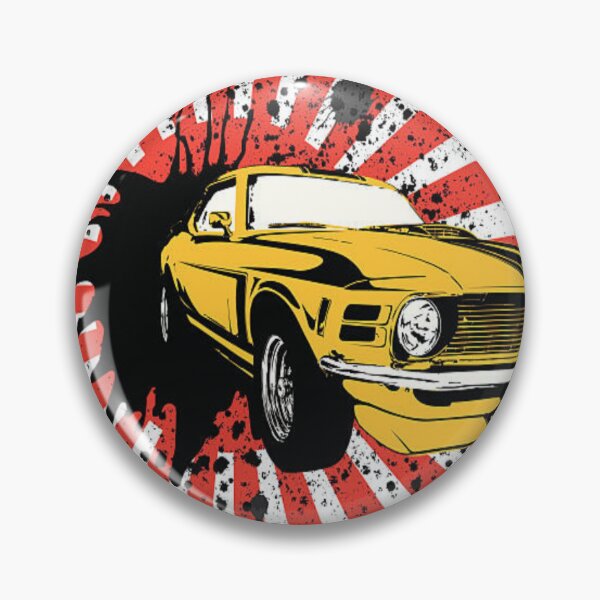 Item preview, Mustang over a red sun and paint splats designed and sold by Pavleart.