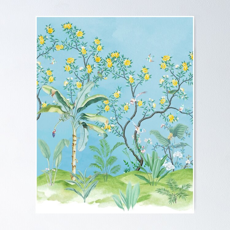 Serenity in Chinoiserie  Duvet Cover