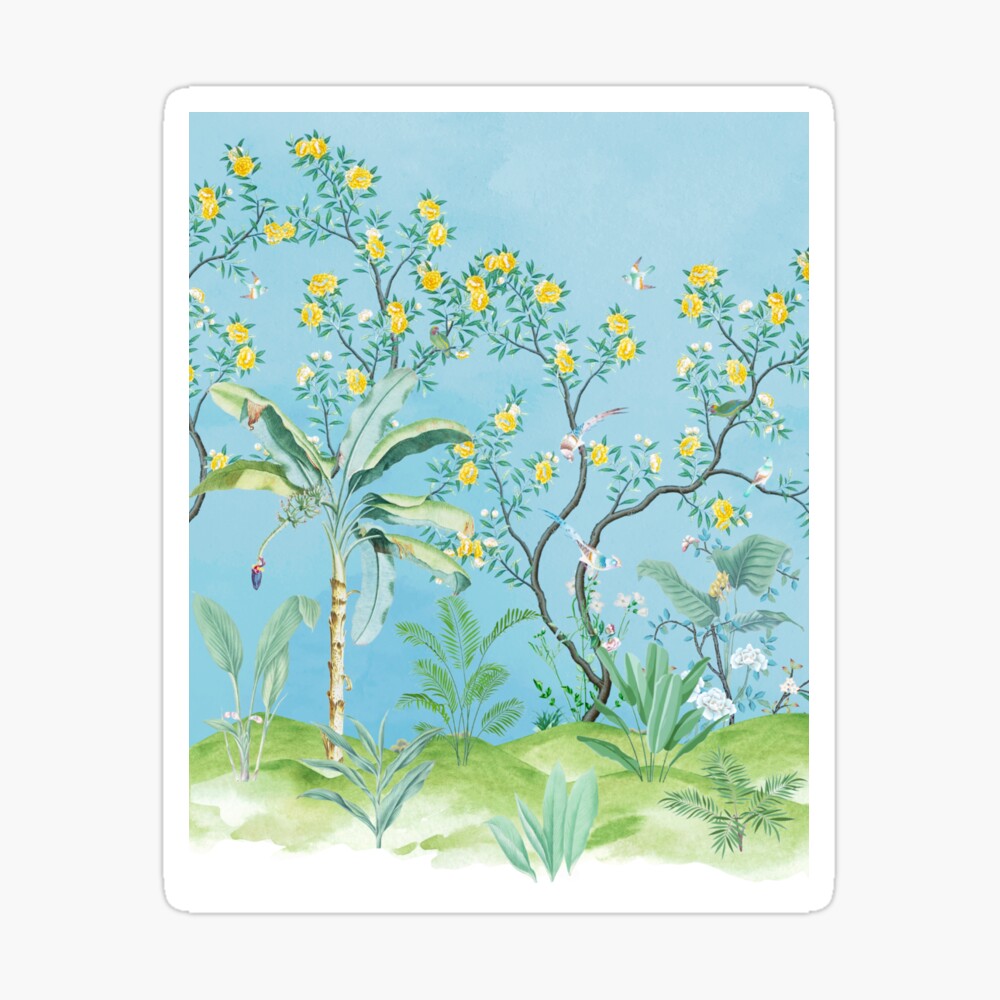 Serenity in Chinoiserie  Duvet Cover