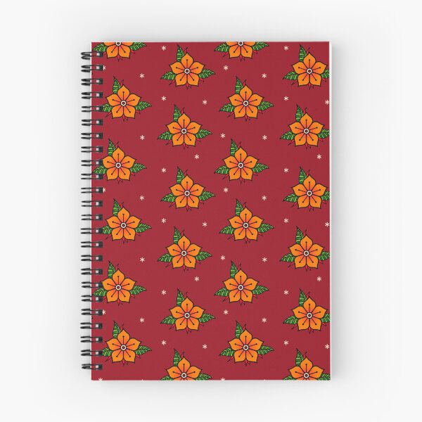 Item preview, Old School Tattoo Flower Pattern designed and sold by SoulArtLove.