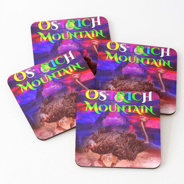 Item preview, Ostrich Mountain - Bird, Mountains, Nature, Animal Kingdom designed and sold by blazegoldburst.