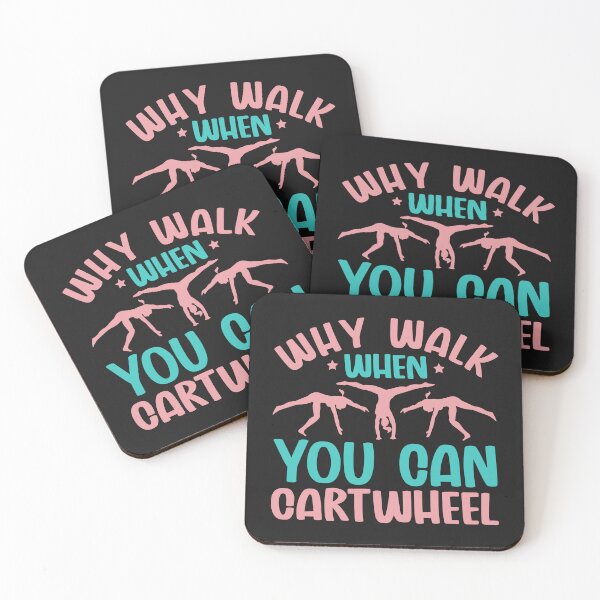Item preview, Gymnast Girl Funny Why Walk When You Can Cartwheel Tumbling Lover Cute Gift designed and sold by alenaz.