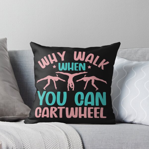 Item preview, Gymnast Girl Funny Why Walk When You Can Cartwheel Tumbling Lover Cute Gift designed and sold by alenaz.