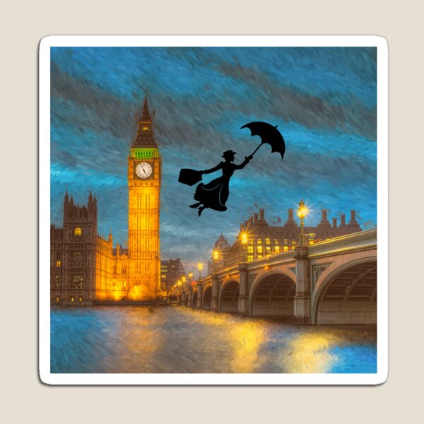 Item preview, Magical Nanny Over London  designed and sold by maryedenoa.