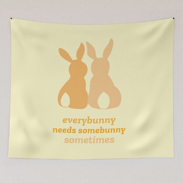 Item preview, Everybunny Needs Somebunny Sometimes. Sad Easter Bunny Love designed and sold by Rebel-Design.