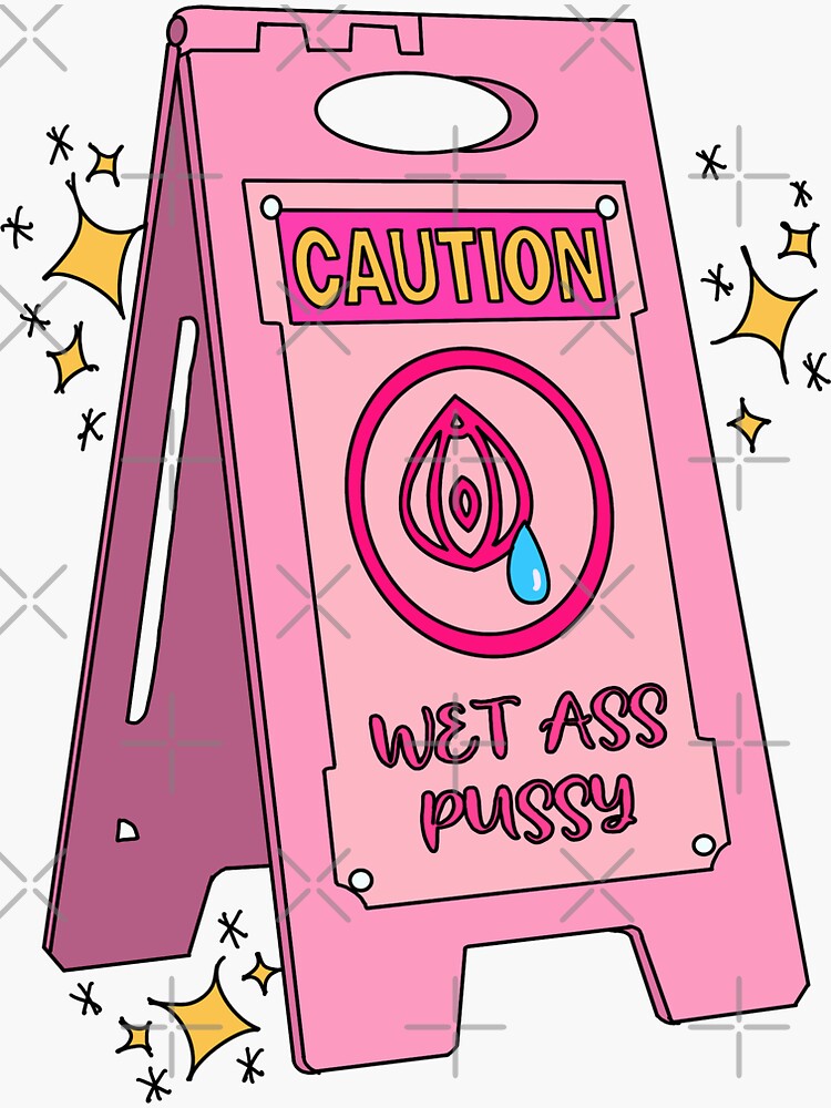 "Wet Floor Sign (WAP)" Sticker for Sale by KARROTartpieces Redbubble