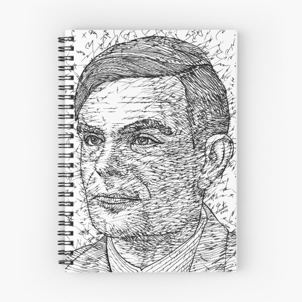 Item preview, ALAN TURING ink portrait .1 designed and sold by lautir.