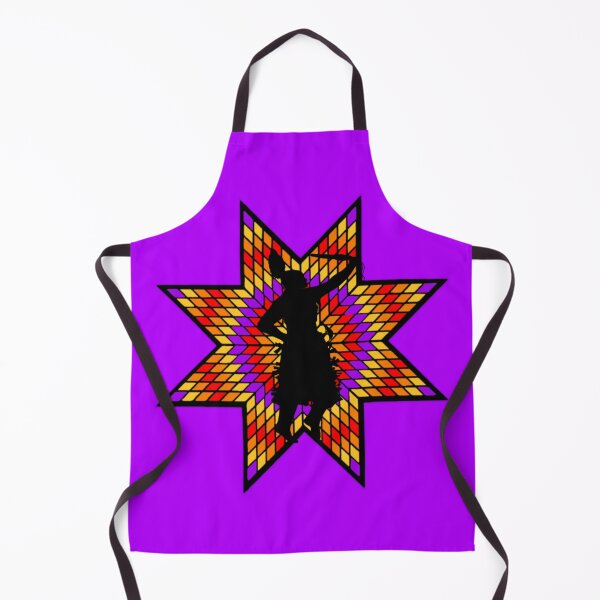 Item preview, Purple / Fire Color Jingle Dress Dancer StarQuilt Native Print designed and sold by JMWCD.