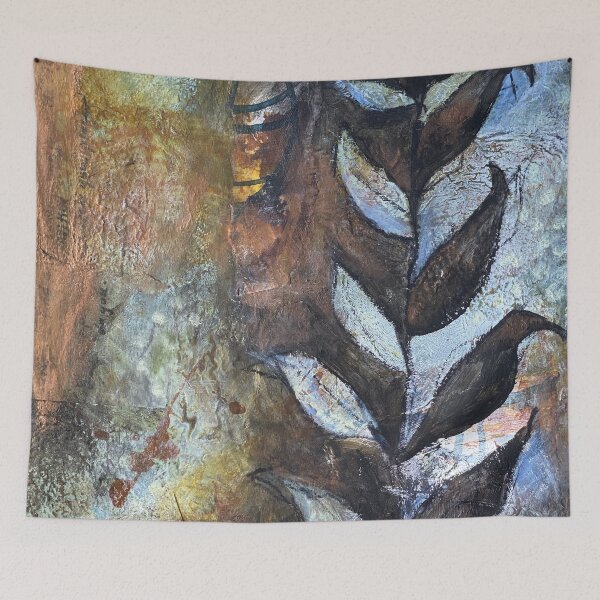 Item preview, "I Am Exactly As I Am Meant To Be" — Contemporary Abstract Mixed Media Painting designed and sold by SJacobsFineArt.