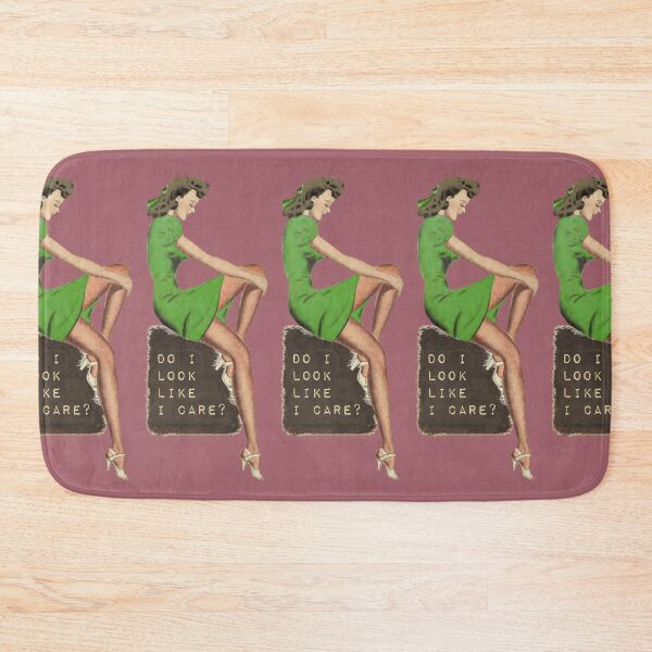 Item preview, Do I Look Like I Care, Vintage Film Star Brunette Girl designed and sold by TrulyEpoque.