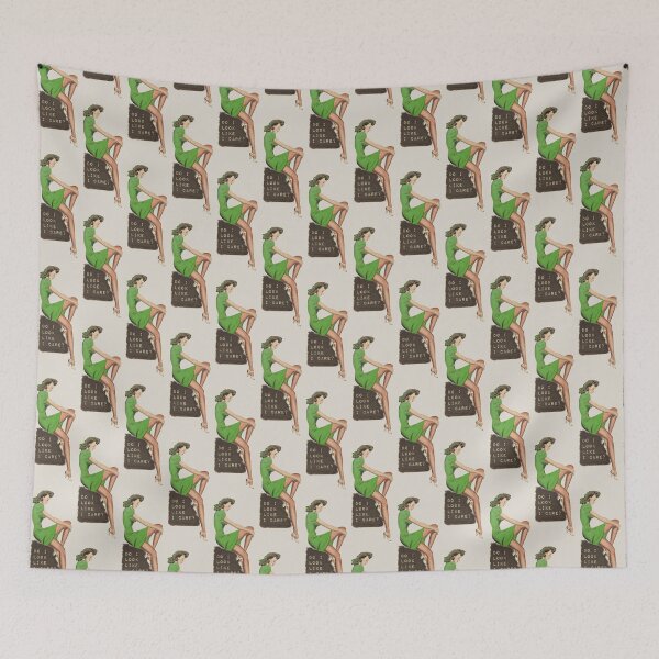 Item preview, Do I Look Like I Care, Vintage Film Star Brunette Girl designed and sold by TrulyEpoque.