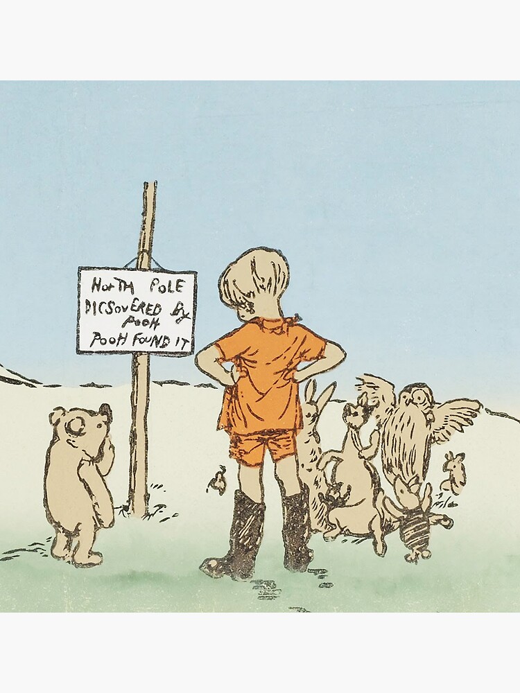 "Winnie the Pooh North Pole" Sticker for Sale by DizzyDormouse