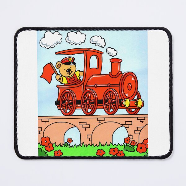 Item preview, Teddy Train Driver designed and sold by LinziHenryArt.