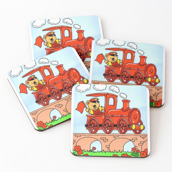 Item preview, Teddy Train Driver designed and sold by LinziHenryArt.