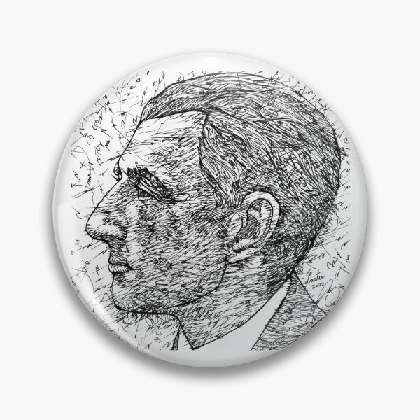 Item preview, MAURICE RAVEL ink portrait .1 designed and sold by lautir.