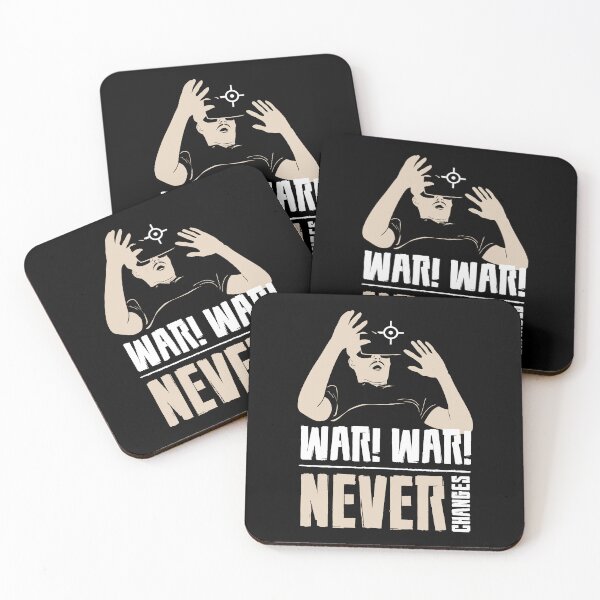 Item preview, War War Never Changes-funny quotes for gamers designed and sold by Hartics.