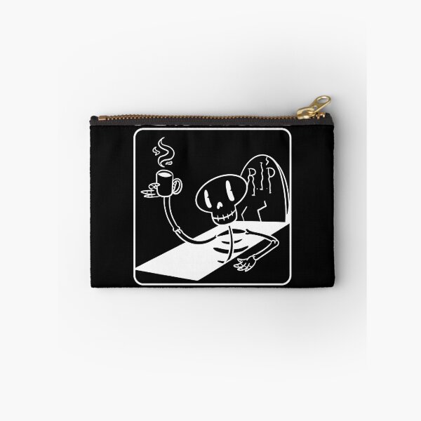 Item preview, Dead Inside But Caffeinated Skeleton Skull Coffee Lover Gear designed and sold by DynamicDesign.