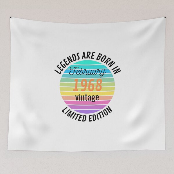 Item preview, legends are born in February 1968 vintage designed and sold by medbouk1.