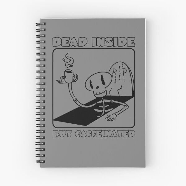 Item preview, Dead Inside But Caffeinated Skeleton Skull Coffee Lover Gear designed and sold by DynamicDesign.