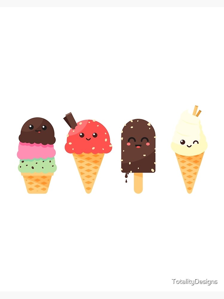 Cute Ice Cream Scoop | Art Board Print