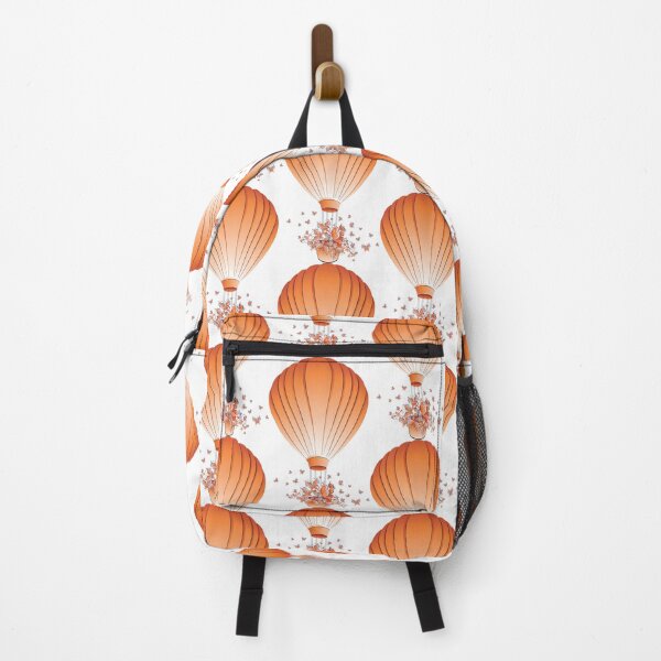 Item preview, Hot Air Balloon With Butterflies Vintage Retro Pattern designed and sold by risingrocket.
