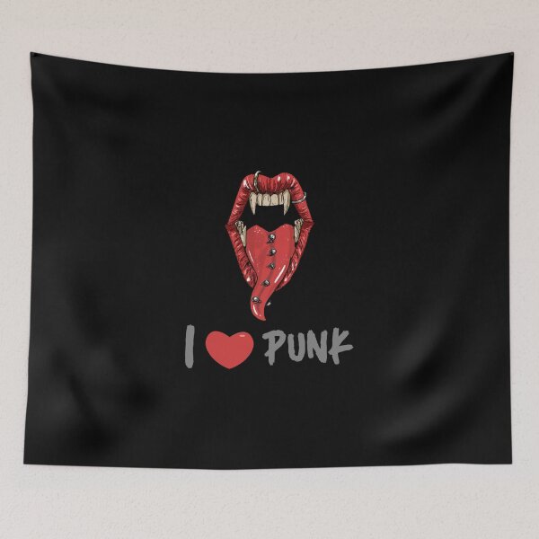 Item preview, Tongue Piercings I Love Punk Lightweight Sweatshirt designed and sold by elliottbow.