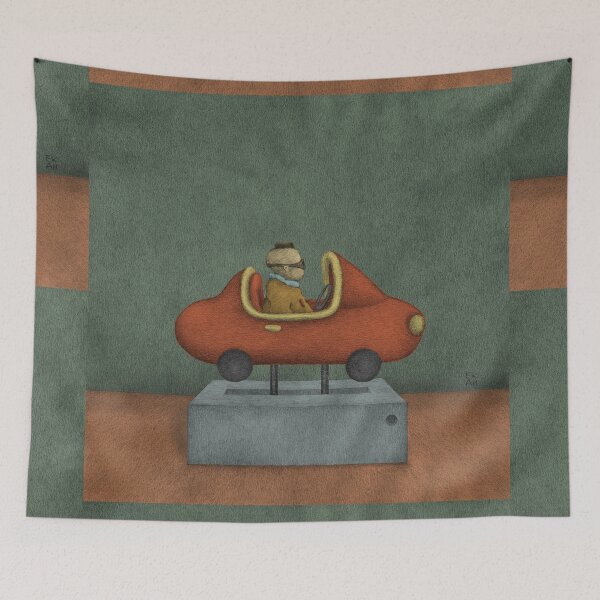 Item preview, Road to Nowhere - Triptych Panel No. 2 designed and sold by steampunkgrub.
