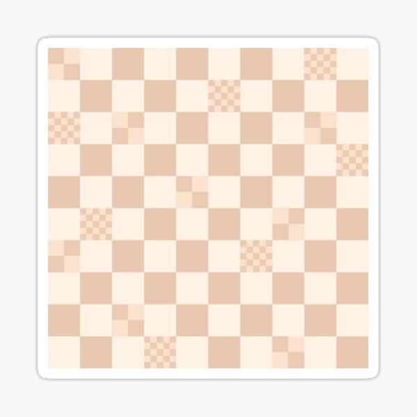 Beige and Brown Checkers Neutral Tan and Brown Checkered Mens 