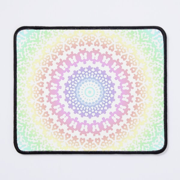 Item preview, Funky Trippy Boho Hippie Rainbow Mandala designed and sold by Kaleiope Studio.