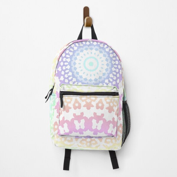Item preview, Funky Trippy Boho Hippie Rainbow Mandala designed and sold by Kaleiope Studio.
