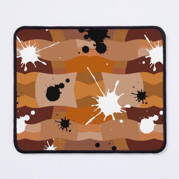 Item preview, Brown Camouflage with Black and White Ink Spots Pattern designed and sold by quinellie.