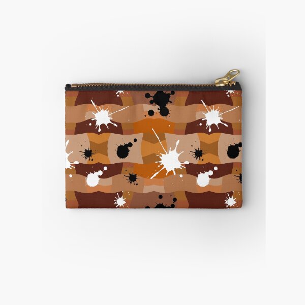 Item preview, Brown Camouflage with Black and White Ink Spots Pattern designed and sold by quinellie.