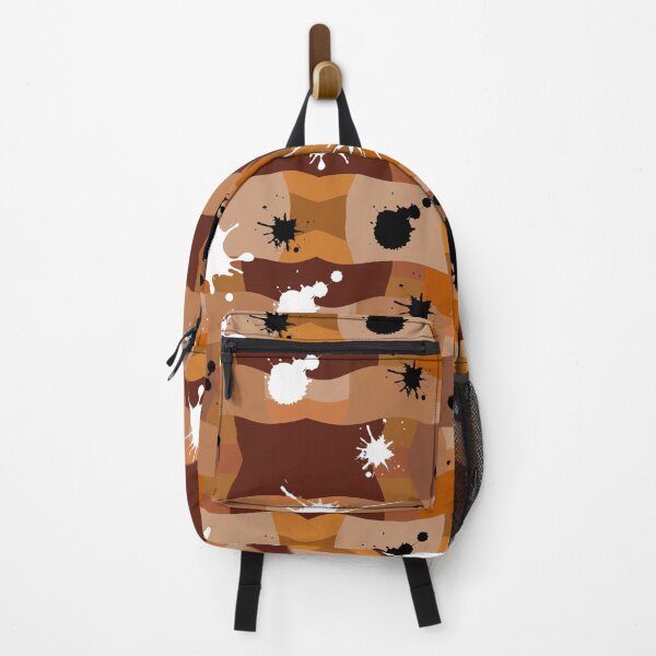 Item preview, Brown Camouflage with Black and White Ink Spots Pattern designed and sold by quinellie.