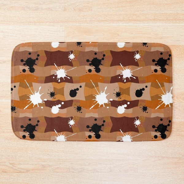 Item preview, Brown Camouflage with Black and White Ink Spots Pattern designed and sold by quinellie.