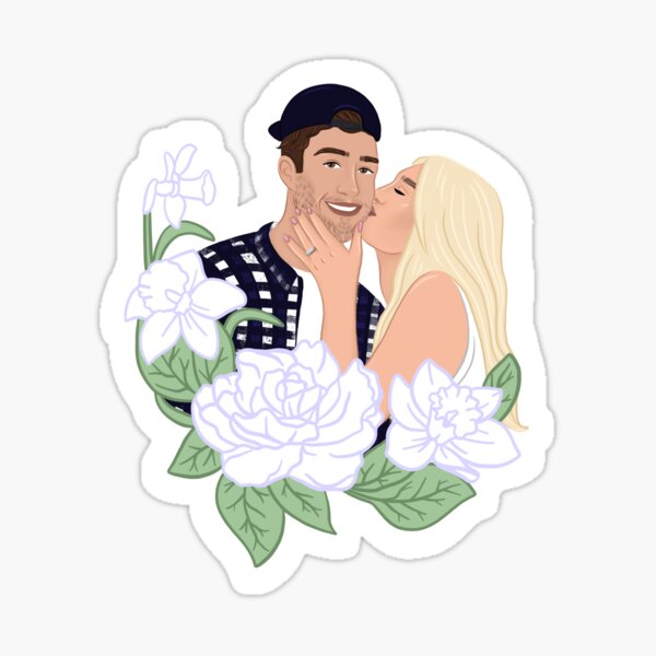 "Salem & Thayer (Wildflowers Duet) " Sticker by lieshxo Redbubble