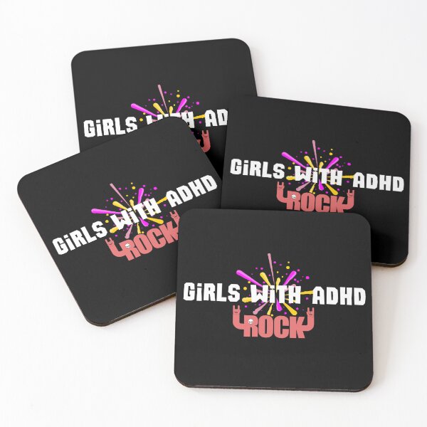 Item preview, ADHD - Girls with ADHD Rock - Option 1 - Light on Dark designed and sold by TheBerriesADHD.