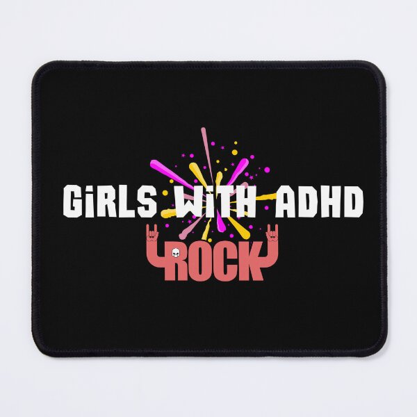 Item preview, ADHD - Girls with ADHD Rock - Option 1 - Light on Dark designed and sold by TheBerriesADHD.