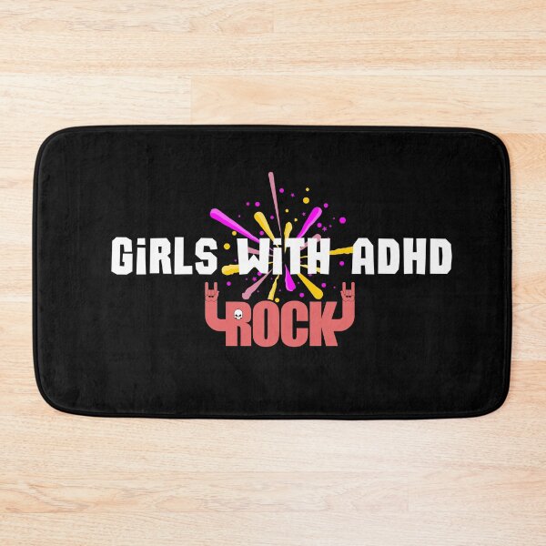 Item preview, ADHD - Girls with ADHD Rock - Option 1 - Light on Dark designed and sold by TheBerriesADHD.