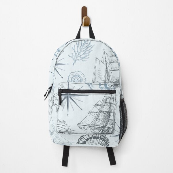 Item preview, Vintage Light Blue Nautical Summer Pattern designed and sold by CynthiaGraphics.