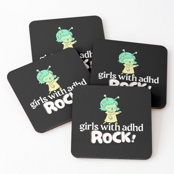 Item preview, ADHD - Girls with ADHD Rock - Option 2 - Light on Dark designed and sold by TheBerriesADHD.