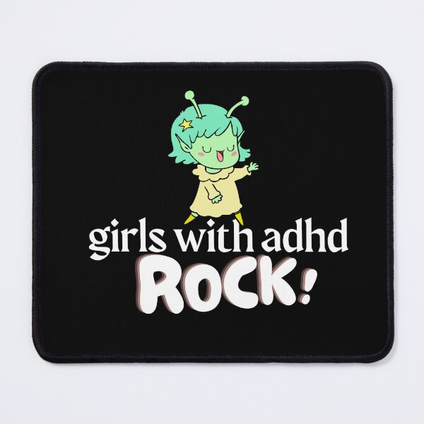Item preview, ADHD - Girls with ADHD Rock - Option 2 - Light on Dark designed and sold by TheBerriesADHD.