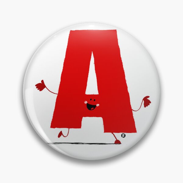 Item preview, Letter A - Cute Alphabet - Name Begins With A designed and sold by Jennifer Farley Illustration.