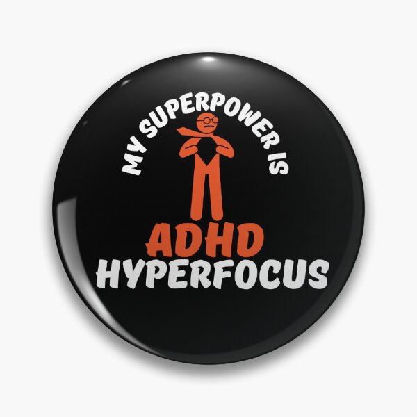 Item preview, ADHD - My Superpower is ADHD Hyperfocus - Option 2 - Light on Dark designed and sold by TheBerriesADHD.