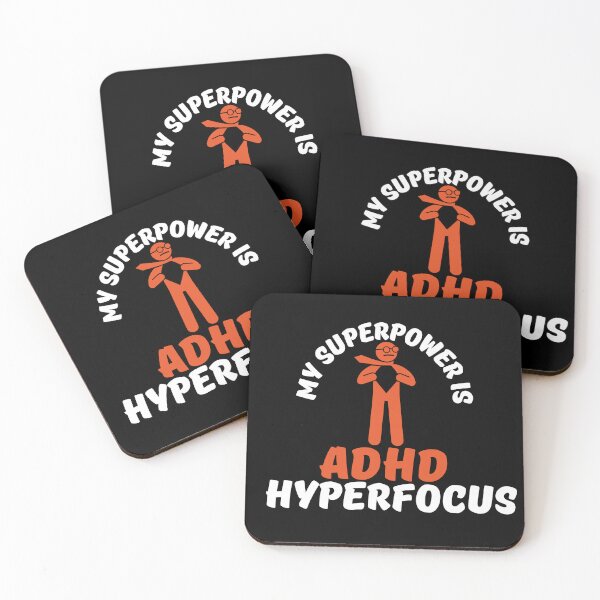 Item preview, ADHD - My Superpower is ADHD Hyperfocus - Option 2 - Light on Dark designed and sold by TheBerriesADHD.