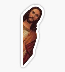 Jesus is Watching Meme Sticker